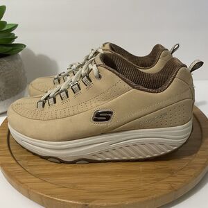 Skechers Shape-Ups Leather Sneakers Platform Toning Walking Shoe 11801 Y2K